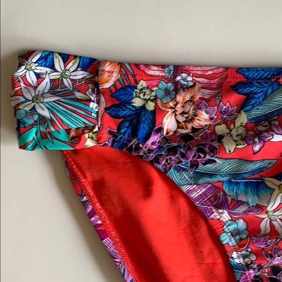 Kenneth Cole Swim Bikini, Multi floral,Size S - Picture 4 of 10